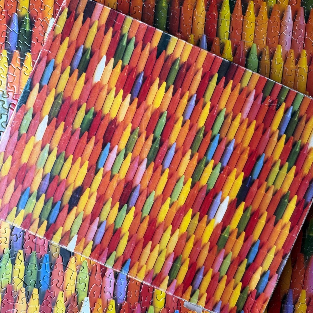 Springbok Hallmark Vtg Colourful Crayon Puzzle “Shades Of Childhood!” 500+ Piece